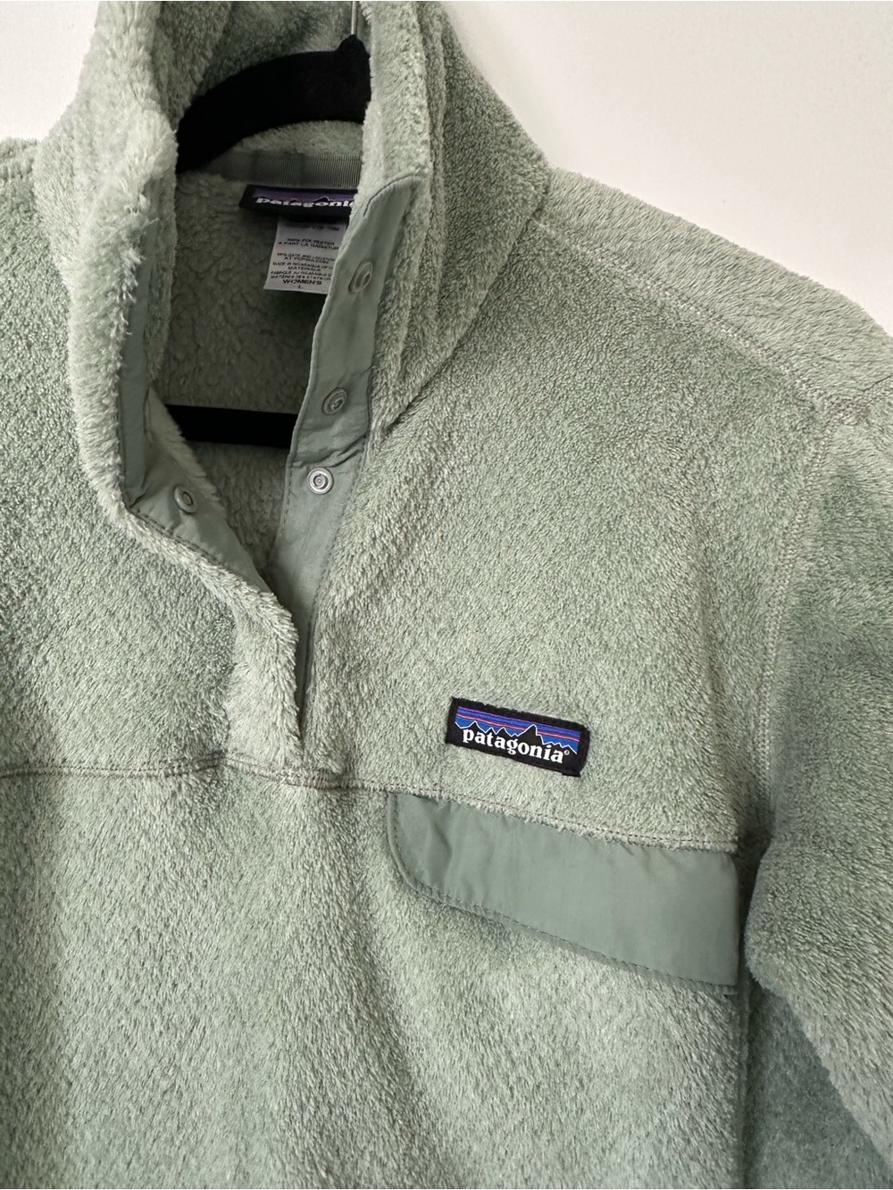 Patagonia Re-Tool Snap-T Pullover Sage Green Womens Large Soft - Picture 3 of 6